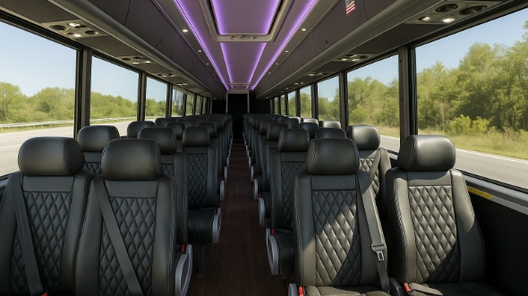 Interior of Santa Rosa Party Bus Company's 30 Passenger Minibus in Santa Rosa
