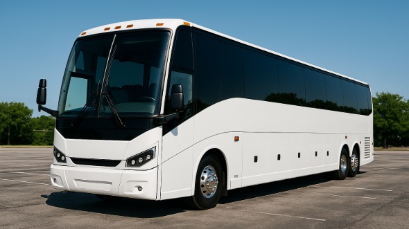 Exterior of Santa Rosa Party Bus Company's 54 Passenger Charter Bus in Santa Rosa