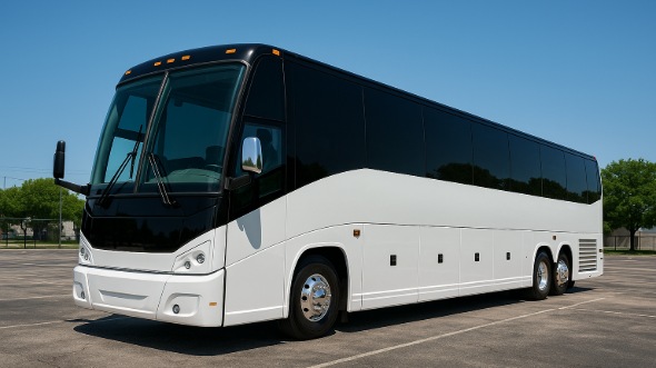 Exterior of Santa Rosa Party Bus Company's 55 Passenger Charter Bus in Santa Rosa