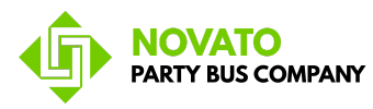 novato party bus company logo