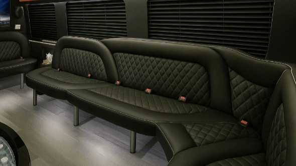 santa rosa 14 passenger sprinter limousine inside