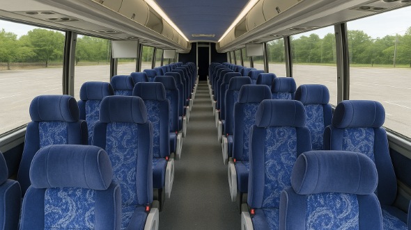 santa rosa 54 passenger charter bus interior