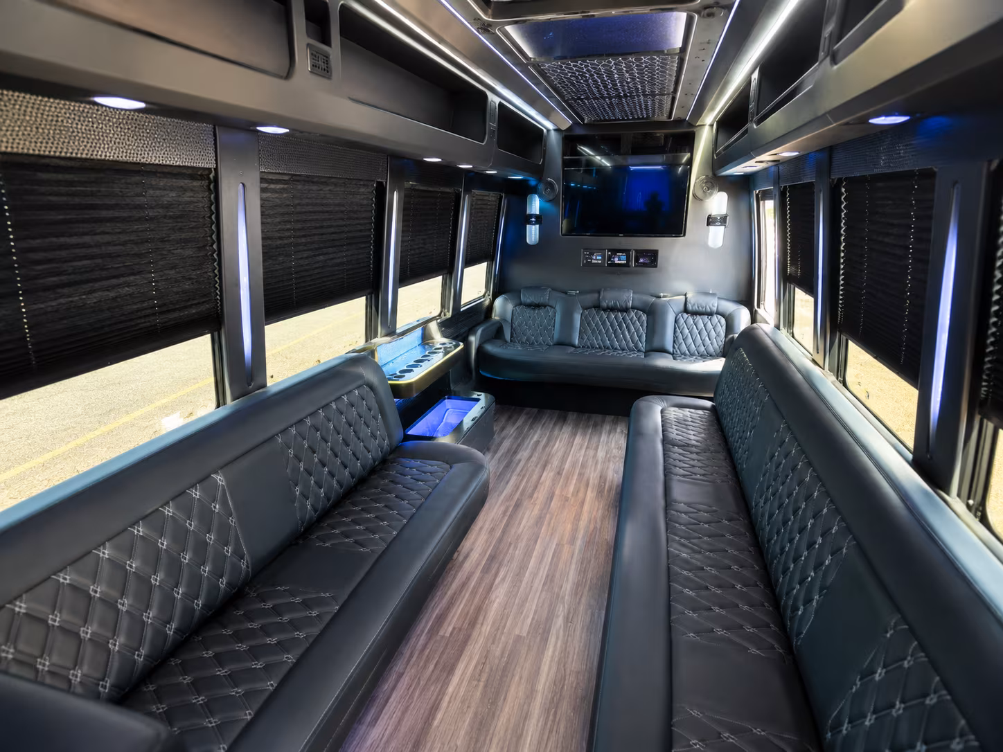 28 Passenger Party Bus Inside