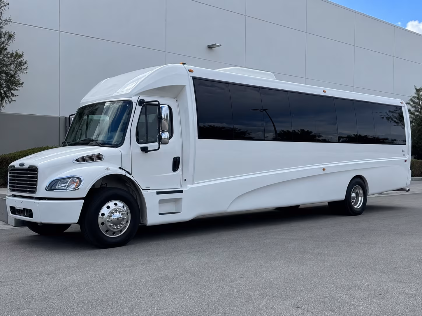 Interior of a party bus rental serving Santa Rosa