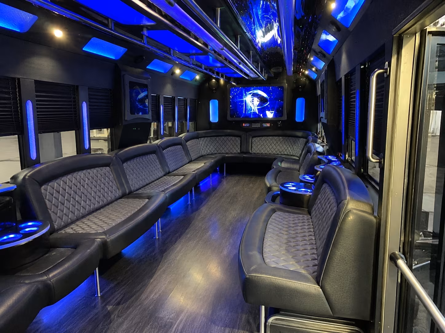 Santa Rosa Birthday, Sweet 16, & Quinceañera Transportation party bus exterior