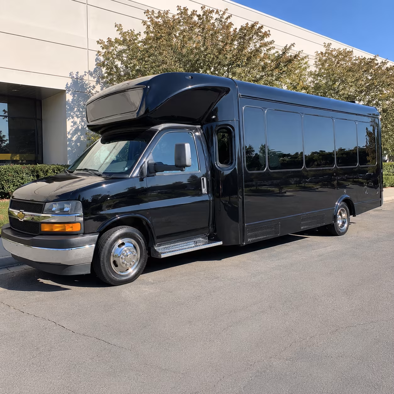 Santa Rosa Birthday, Sweet 16, & Quinceañera Transportation party bus exterior