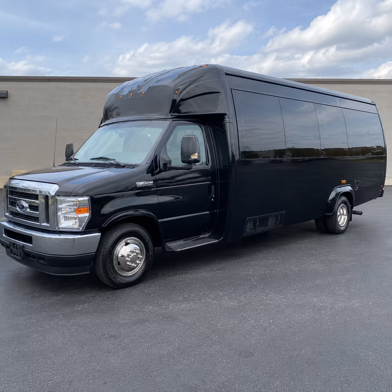 Santa Rosa Private Event Transportation party bus exterior