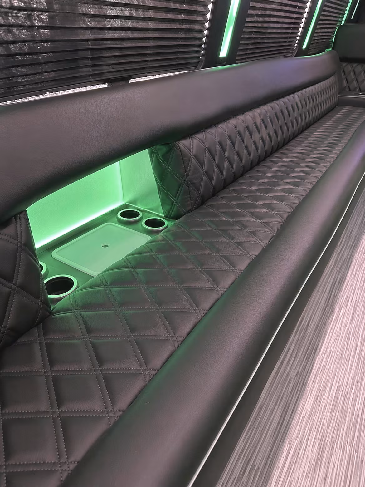 Santa Rosa Prom & Homecoming Transportation party bus interior
