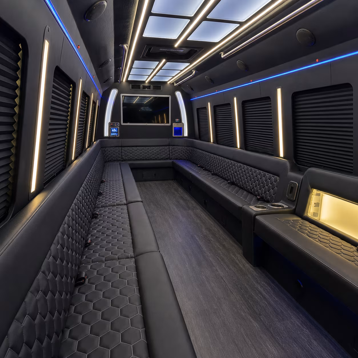 Santa Rosa Prom & Homecoming Transportation party bus exterior
