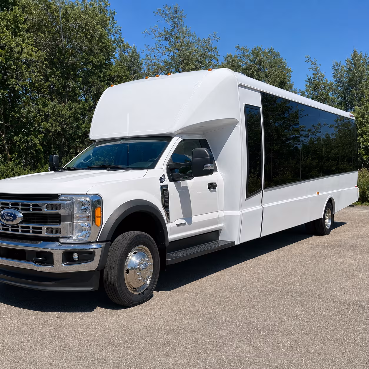 Santa Rosa School Event Transportation party bus exterior