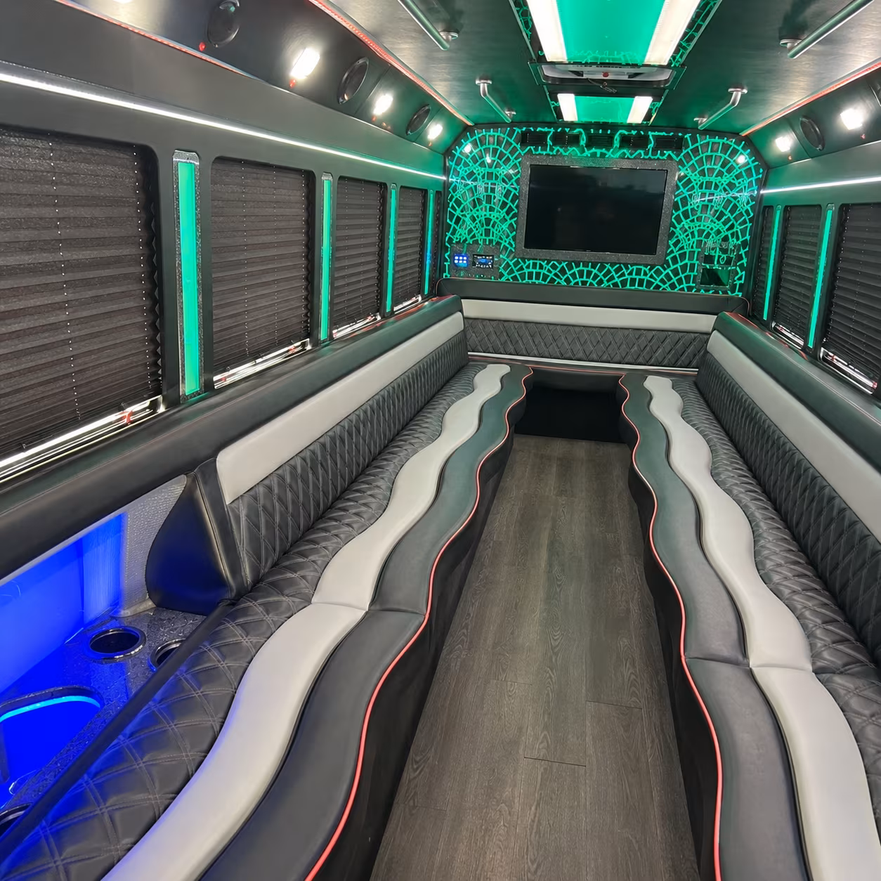 Santa Rosa Wedding Transportation party bus exterior