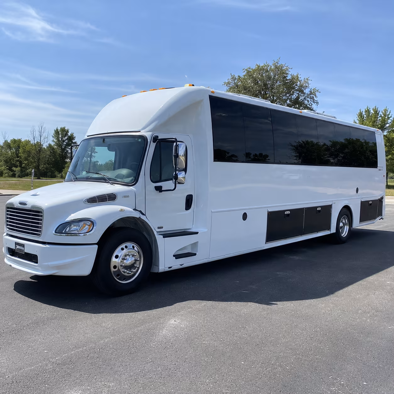Santa Rosa Wedding Transportation party bus exterior