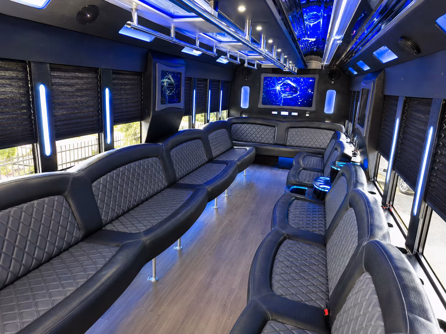 Santa Rosa Winery Tour & Pub Crawl Transportation party bus interior